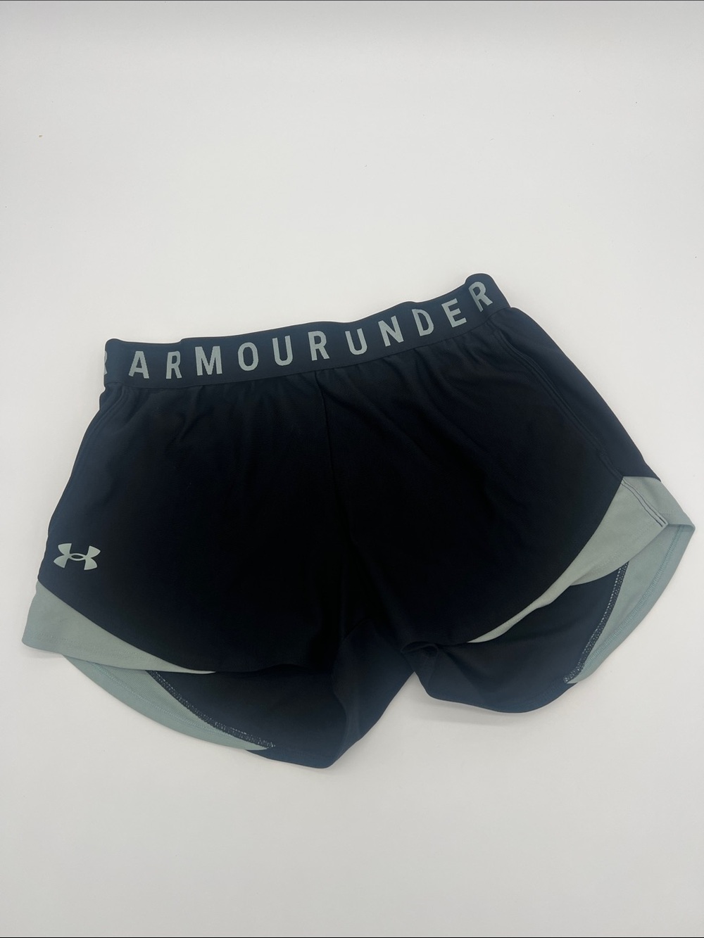 Under Armour Black Athletic Shorts with Gray Trim